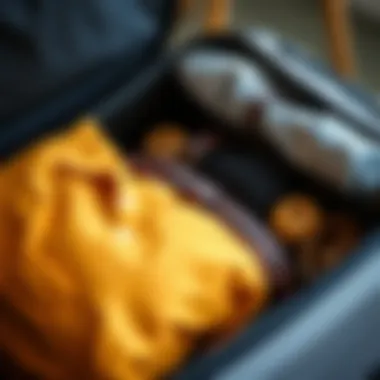 Interior organization of the Travelhouse suitcase with compartments