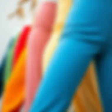 A variety of tummy control high waist pants in different colors