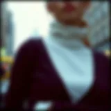 Elegant turtleneck showcasing thumb holes