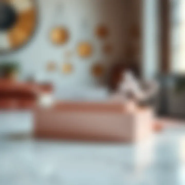 Stylish rose gold card box with unique artistic elements