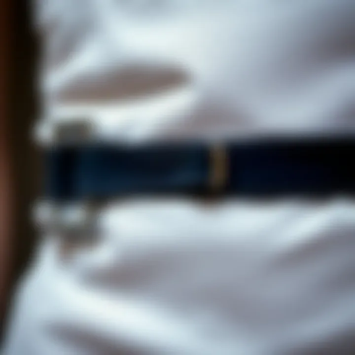 Close-up of a waist tightener clip showcasing its design