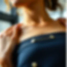 Elegant waist tightener clip enhancing a stylish outfit