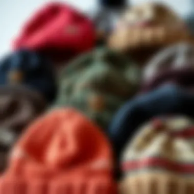 Diverse Beanie Styles Various beanie styles displayed together