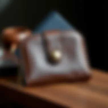 Elegant snap coin purse design in leather