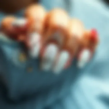 Exploring Artistic Expressions with White Nail Stickers Intricate white nail designs showcasing creativity and elegance